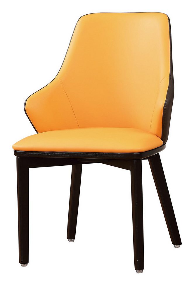 JVmoebel Armlehnstuhl Sitzmöbel Set Polsterstuhl Holz Sessel in Orange für Esszimmer, Made in Europa JVmoebel Armlehnstuhl Sitzmöbel Set Polsterstuhl Holz Sessel in Orange für Esszimmer, Made in Europa von JVmoebel