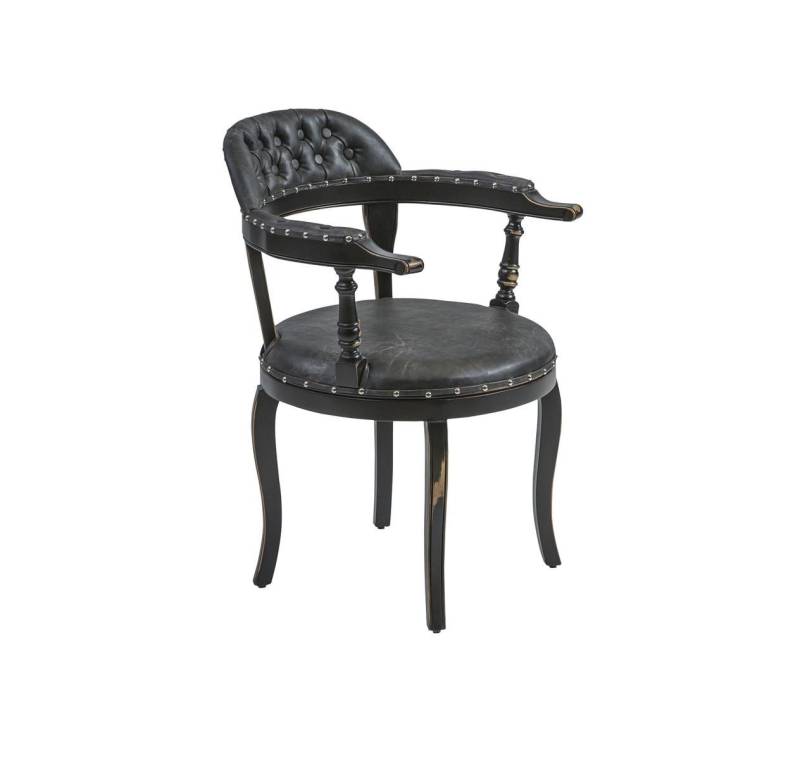 JVmoebel Armlehnstuhl Stylischer Armlehnstuhl aus Holz für das Esszimmer mit Polsterung (1 St), Made in Europa von JVmoebel