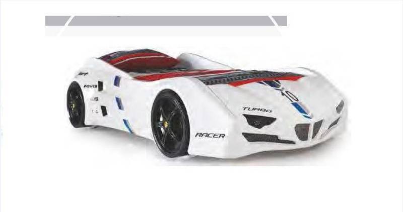 JVmoebel Autobett Rennfahrzeug Kinderbett für das Kinderzimmer inkl. Matratze (Kinderbett), Made in Europa von JVmoebel