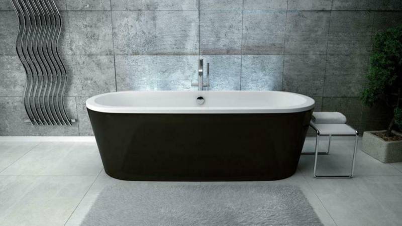 JVmoebel Badewanne Ovale Wanne Acryl Exclusive Wannen Freistehende Badezimmer, Made in Europa von JVmoebel