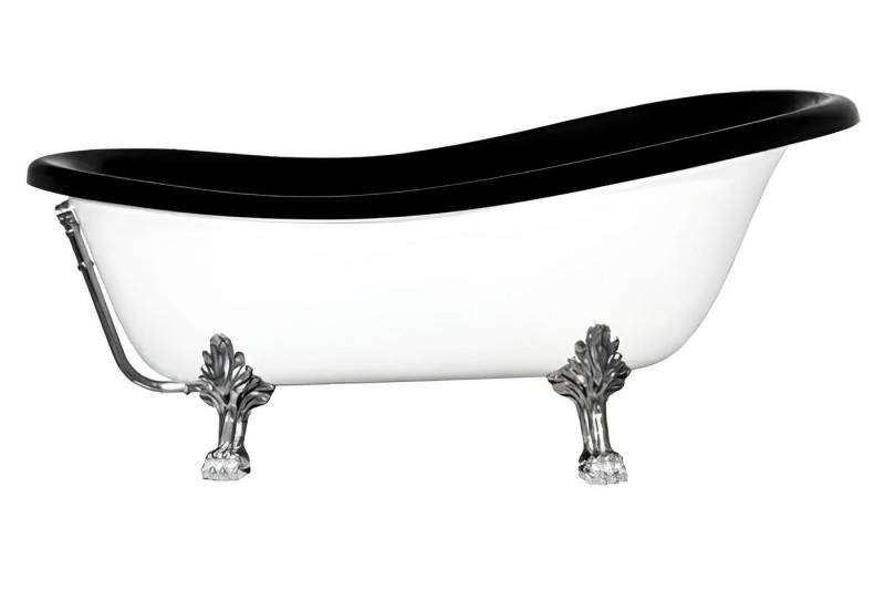 JVmoebel Badewanne Rote Freistehende Wanne in Rot Wannen Bad Acryl Zimmer Schwarz, Made in Europa von JVmoebel