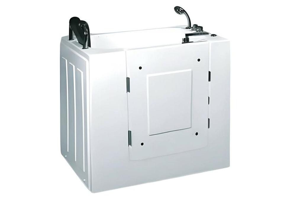 JVmoebel Badewanne Komfortbadewanne mit Tür 100x78 cm in Weiß - Pflegebadewanne aus Acryl, Made in Europe von JVmoebel