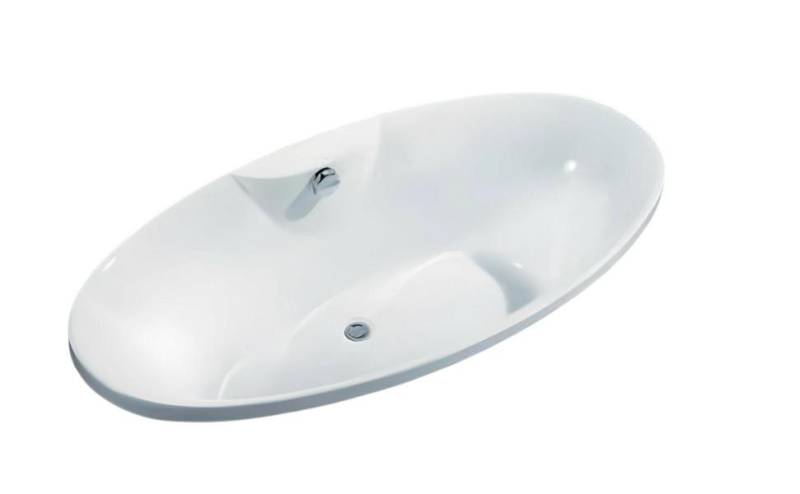 JVmoebel Badewanne Komfortwanne 160x80 cm Weiß Acryl Luxus Einbauwanne Pflegewanne, Made in Europe von JVmoebel