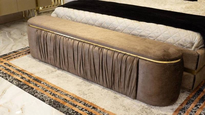 JVmoebel Bettbank Bank Gepolstert Bettbank Polsterbank Sitzbank Sitzhocker Schlafzimmer (1-St., Bank), Made in Europa von JVmoebel