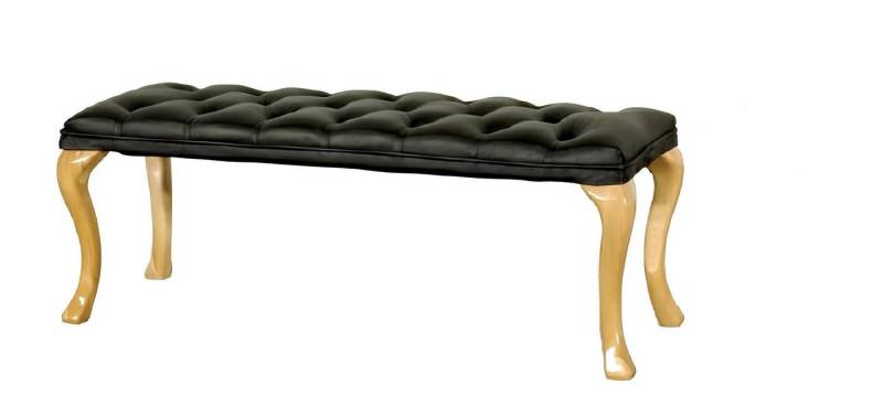 JVmoebel Sitzbank Chaise Lounge Chesterfield Liege Sitz Hocker Leder Textil 50x50x45 (1-St., CAMBRIDGE CHESTERFIELD CHAISE), Made in Europa von JVmoebel