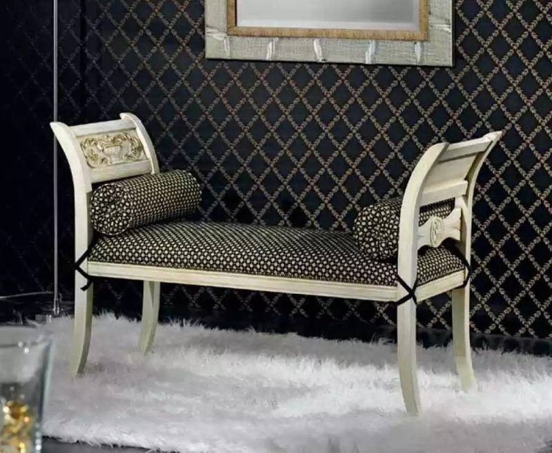 JVmoebel Bank Luxuriöse Designer Sitzbank aus Textil für klassisches Wohnen (1-St), Made in Europa von JVmoebel