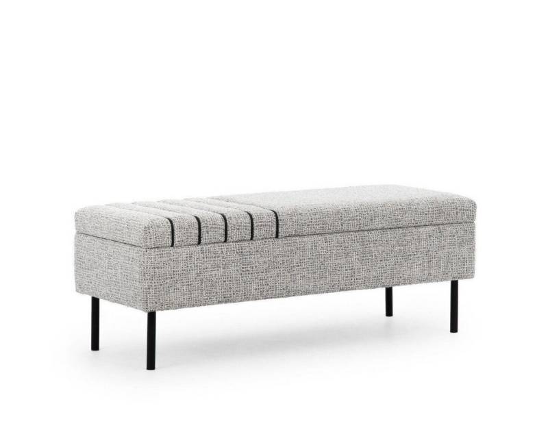 JVmoebel Bank Moderne Graue Schlafzimmer Sitzbank Luxuriöse Bettbank Holzgestell Neu (1-St., 1x Bank), Made in Europa von JVmoebel