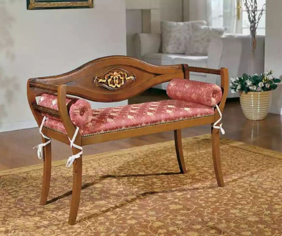 JVmoebel Bank Sitzbank Klassische Designer Sitzmöbel Wohnzimmer Polsterbank (1-St), Made in Italy von JVmoebel