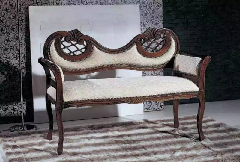 JVmoebel Bank Wohnzimmer Luxus Bank Polster Stoff Textil Sitzmöbel (1-St), Made in Europa von JVmoebel