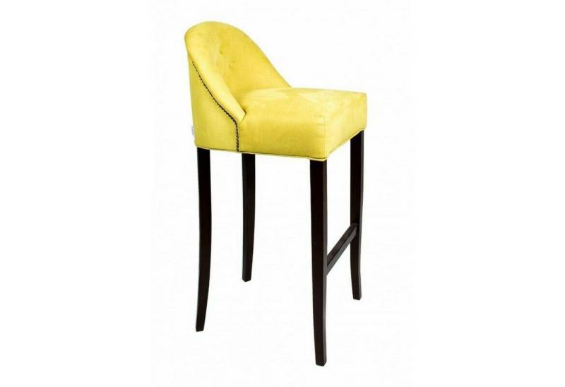 JVmoebel Barhocker Barstuhl 2er Set Barstühle Bar Hocker Tresen Stühle Stoff Samt Gelb, Made in Europa von JVmoebel