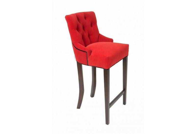 JVmoebel Barhocker Barstuhl 2er Set Stoff Barstühle Bar Hocker Tresen Stühle Samt Rot, Made in Europa von JVmoebel
