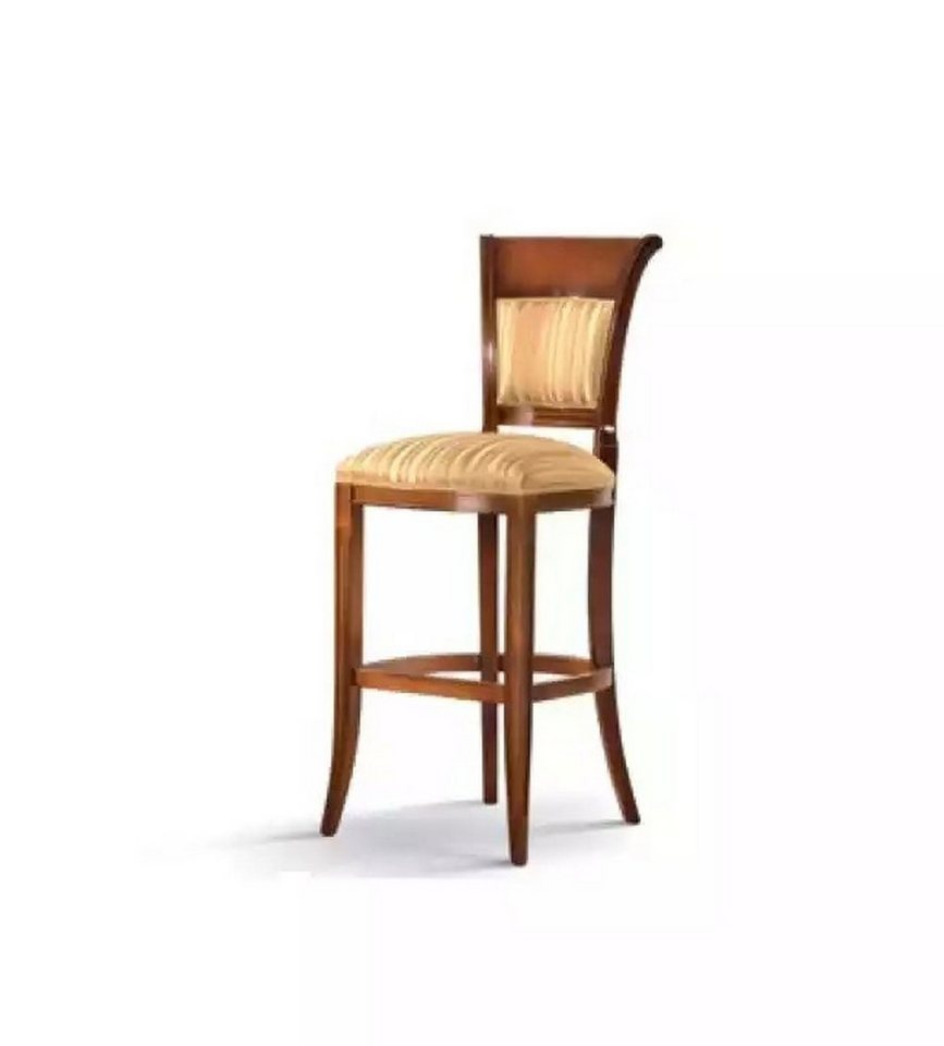 JVmoebel Barhocker Braun Massivholz Barhocker mit Rückenlehne Barmöbel (1 St., Barstuhl), Made in Europa von JVmoebel
