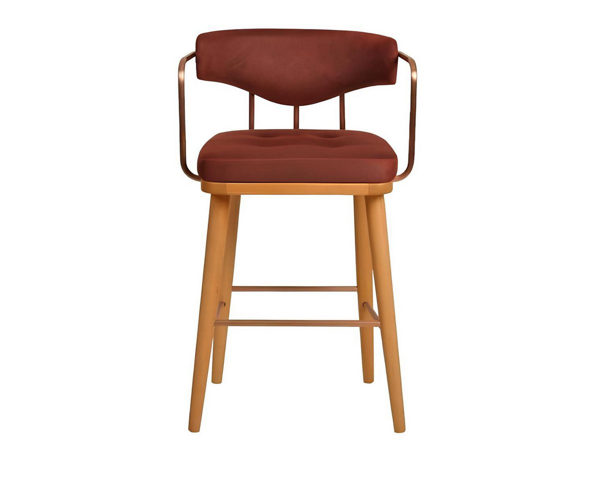 JVmoebel Barhocker Eleganter Barhocker aus Holz - Designerstuhl fürs Esszimmer (1 St., 1x Barhocker), Made in Europa von JVmoebel