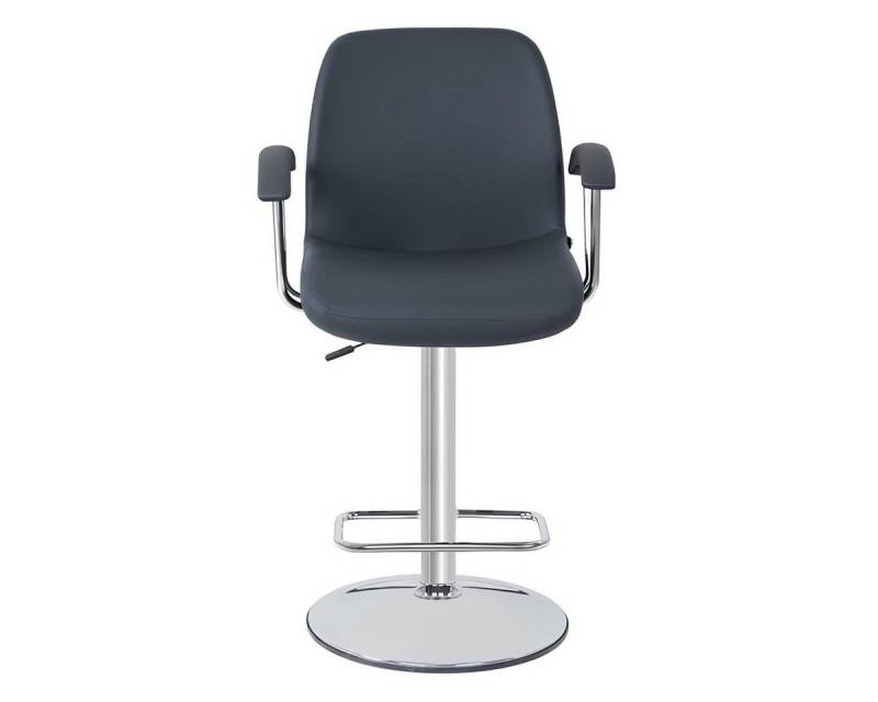 JVmoebel Barhocker Eleganter Grauer Designer Barhocker aus Metall – Luxuriöse Möbelstücke (1 St), Made in Europa von JVmoebel