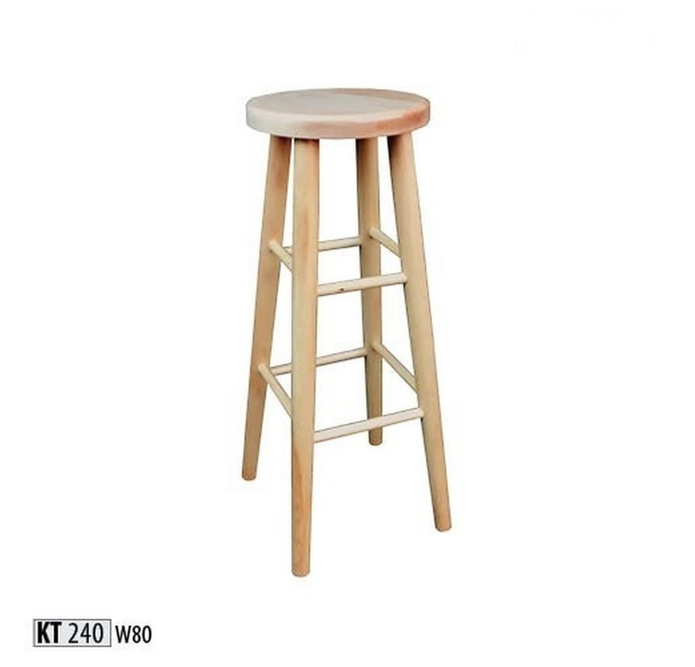 JVmoebel Barhocker Eleganter Sitzhocker aus massivem Holz - Barhocker für jeden Anlass (Barhocker), Made in Europa von JVmoebel