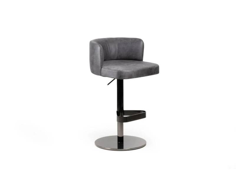 JVmoebel Barhocker Luxus Barhocker Grau Stuhl Sitzmöbel Modern Designer Möbel (1 St., Barhocker), Made in Europa von JVmoebel