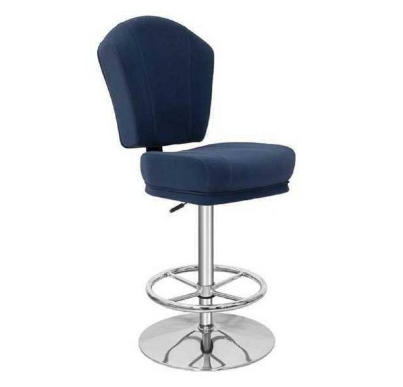 JVmoebel Barhocker Modern Barhocker Stuhl Designer Metall Esszimmerstuhl Hocker Bar Blau (1 St., 1x Barhocker), Made in Europa von JVmoebel
