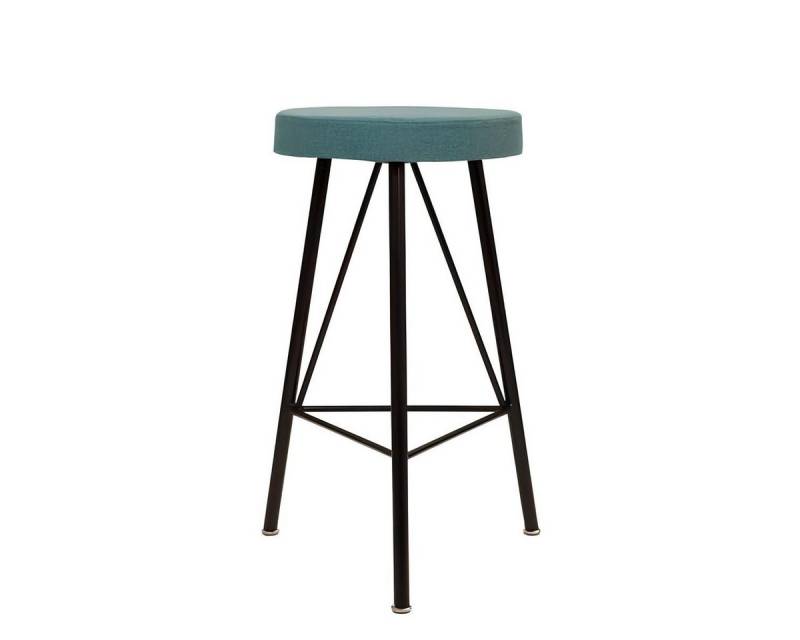 JVmoebel Barhocker Runder blauer Esszimmerstuhl Luxus Design Lehnstuhl Möbel (1 St), Made in Europa von JVmoebel