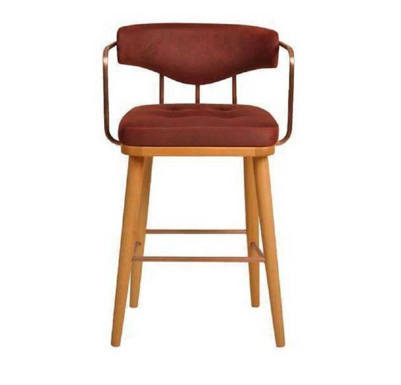 JVmoebel Barhocker Stilvoll Barhocker Stuhl Designer Holzstuhl Esszimmerstuhl Hocker Bar (1 St., 1x Barhocker), Made in Europa von JVmoebel