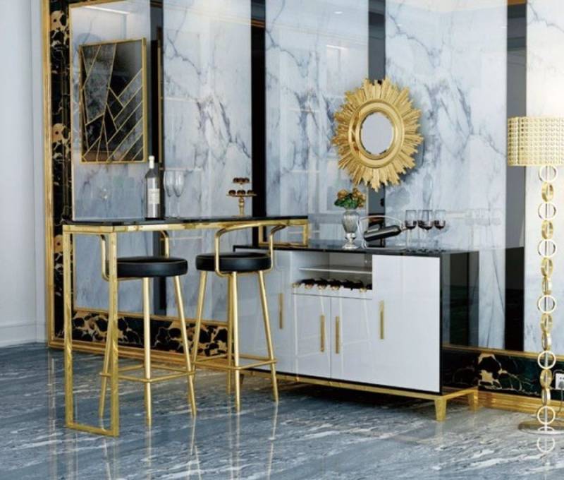 JVmoebel Barschrank Bartresen Hausbar Theke Bartisch Bar Counter für Zuhause (Barschrank) Made in Europa von JVmoebel