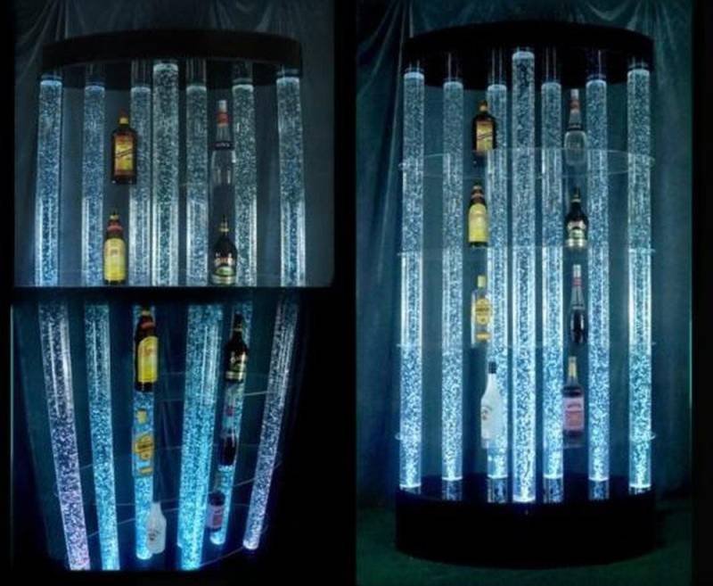 JVmoebel Barschrank Beleuchtete Wassersäule für Wandregal und Theke Made in Europa von JVmoebel