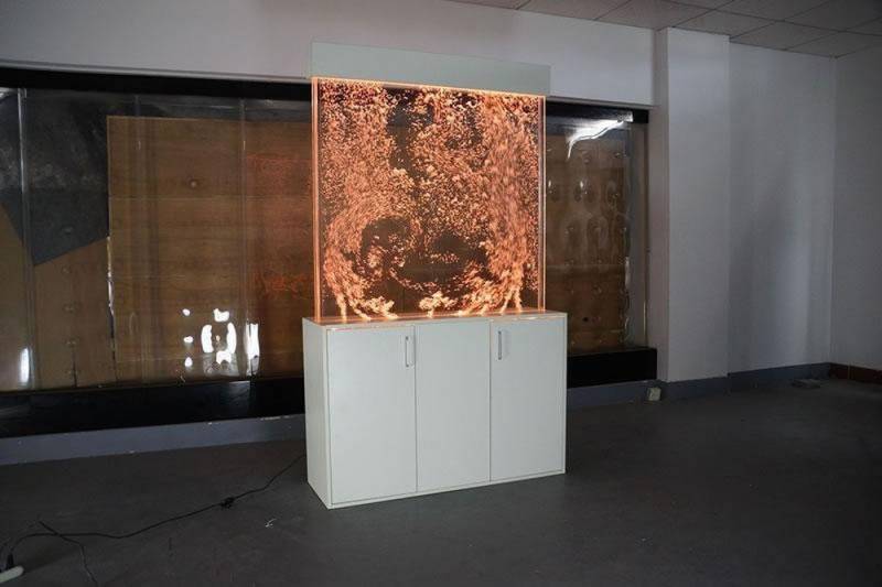 JVmoebel Barschrank Wasser Säule mit Unterschrank und Trennwand Vitrine Ragal Made in Europa von JVmoebel