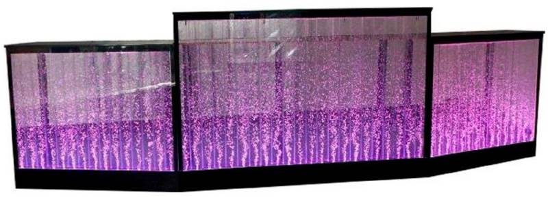 JVmoebel Bartisch Tresen Regal Bar Wasser Wand Säule Beleuchtete Theke Regale Möbel, Made in Europa von JVmoebel