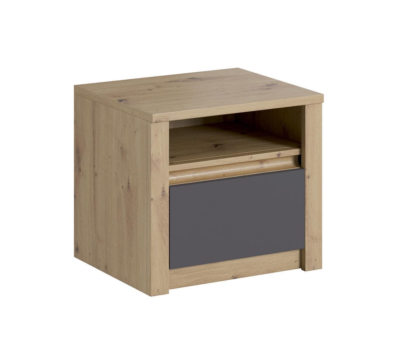 JVmoebel Beistellschrank Grau Nachttisch Kommode Tisch Nachtschrank Schlafzimmerschrank Made in Europa von JVmoebel