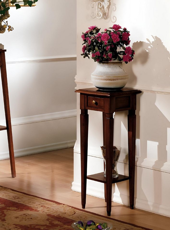 JVmoebel Beistelltisch Ablage Regal mit Edelstahl und Glas für Telefon und Zeitungen, Made in Europa von JVmoebel