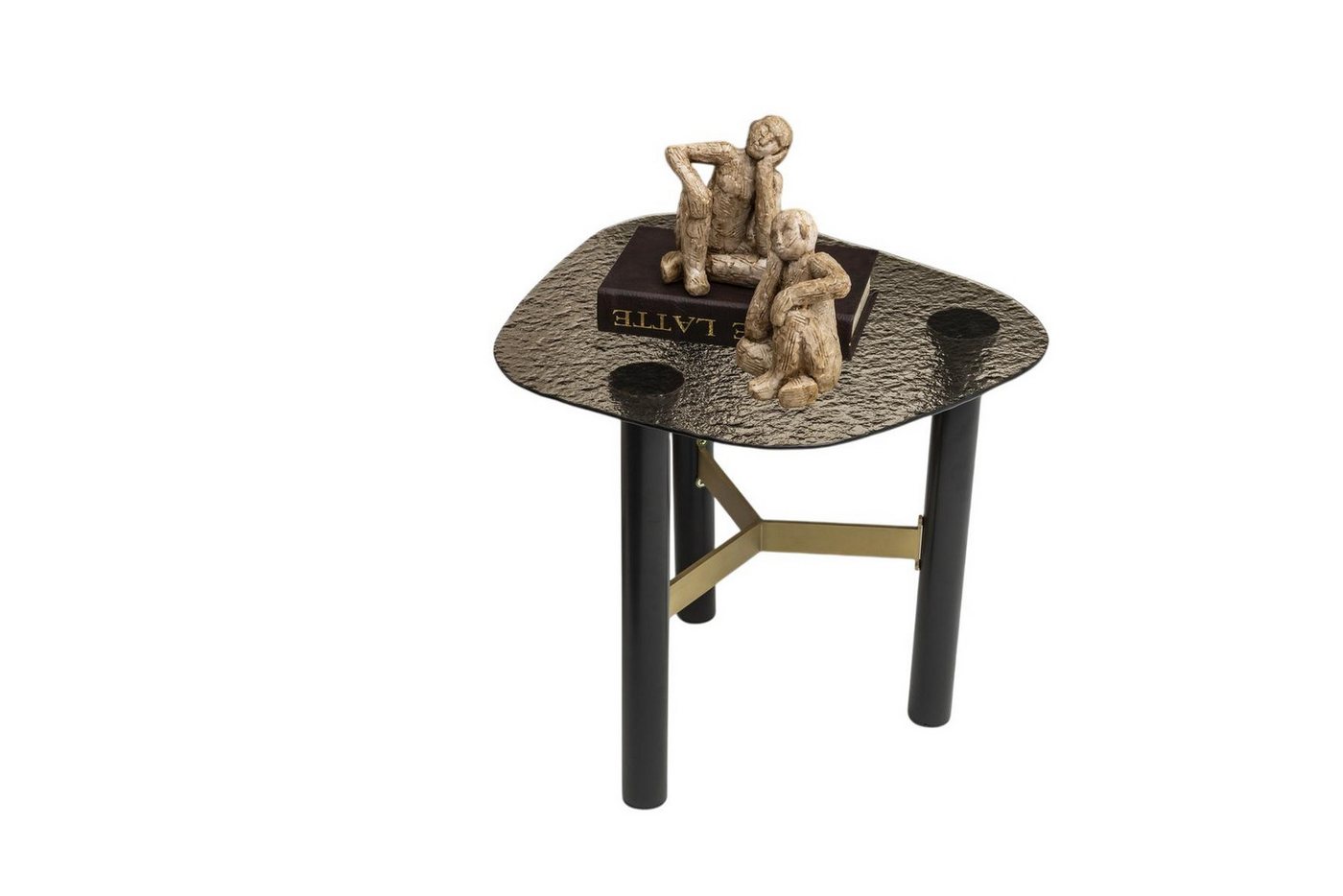 JVmoebel Beistelltisch Beistelltisch aus Glas in Braun modern eleganter Wohnstil, Made in Europe von JVmoebel