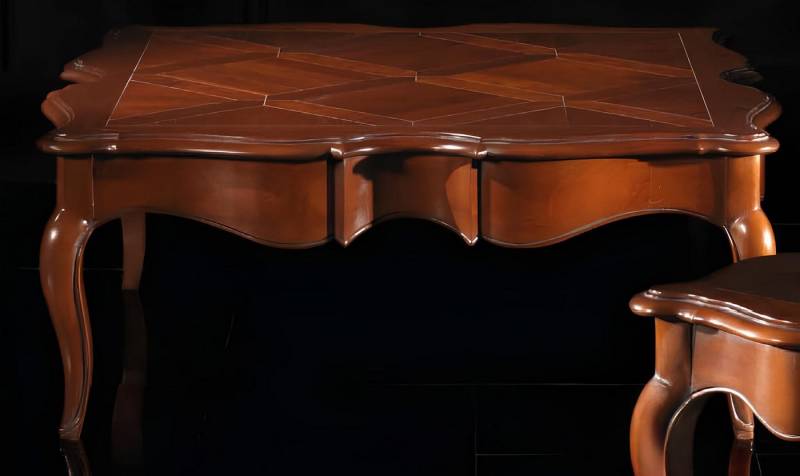 JVmoebel Beistelltisch xxl Echtholz Tisch Möbel Italienische Design Möbelstücke (Kaffeetisch), Made in Europa von JVmoebel