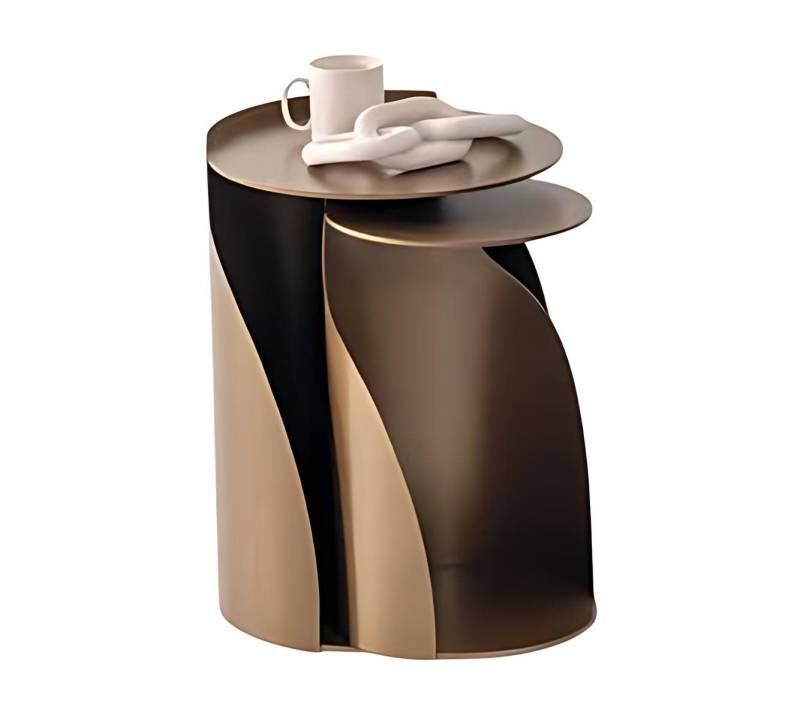 JVmoebel Beistelltisch Elegantes Beistelltisch-Duo aus Edelstahl und Glas Satztisch (Beistelltisch 1, Beistelltisch 2), Made in Europe von JVmoebel