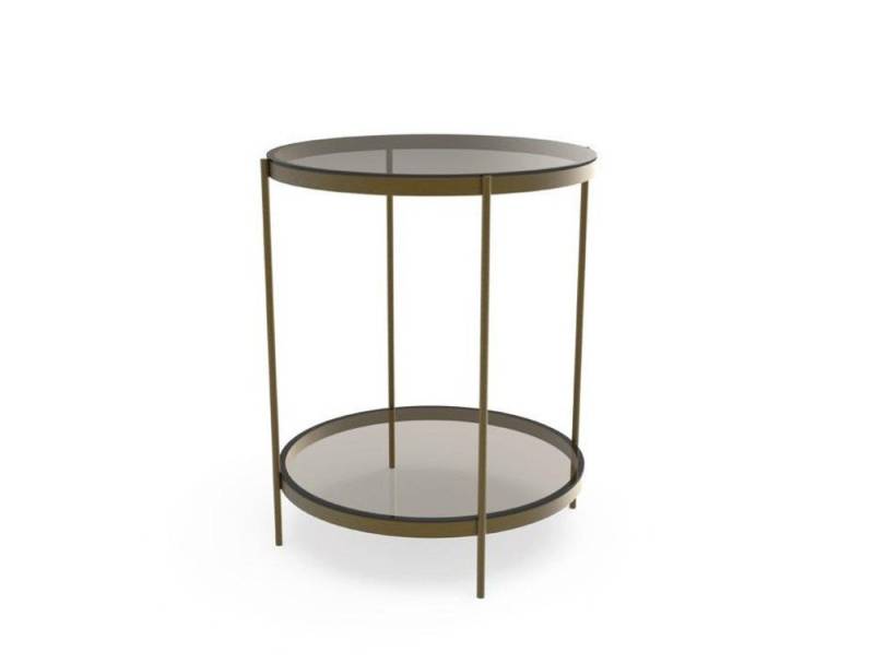 JVmoebel Beistelltisch Luxuriöser grauer Couchtisch aus Glas – modernes Möbelstück (1-St., 1x Beisteltisch), Made in Europa von JVmoebel