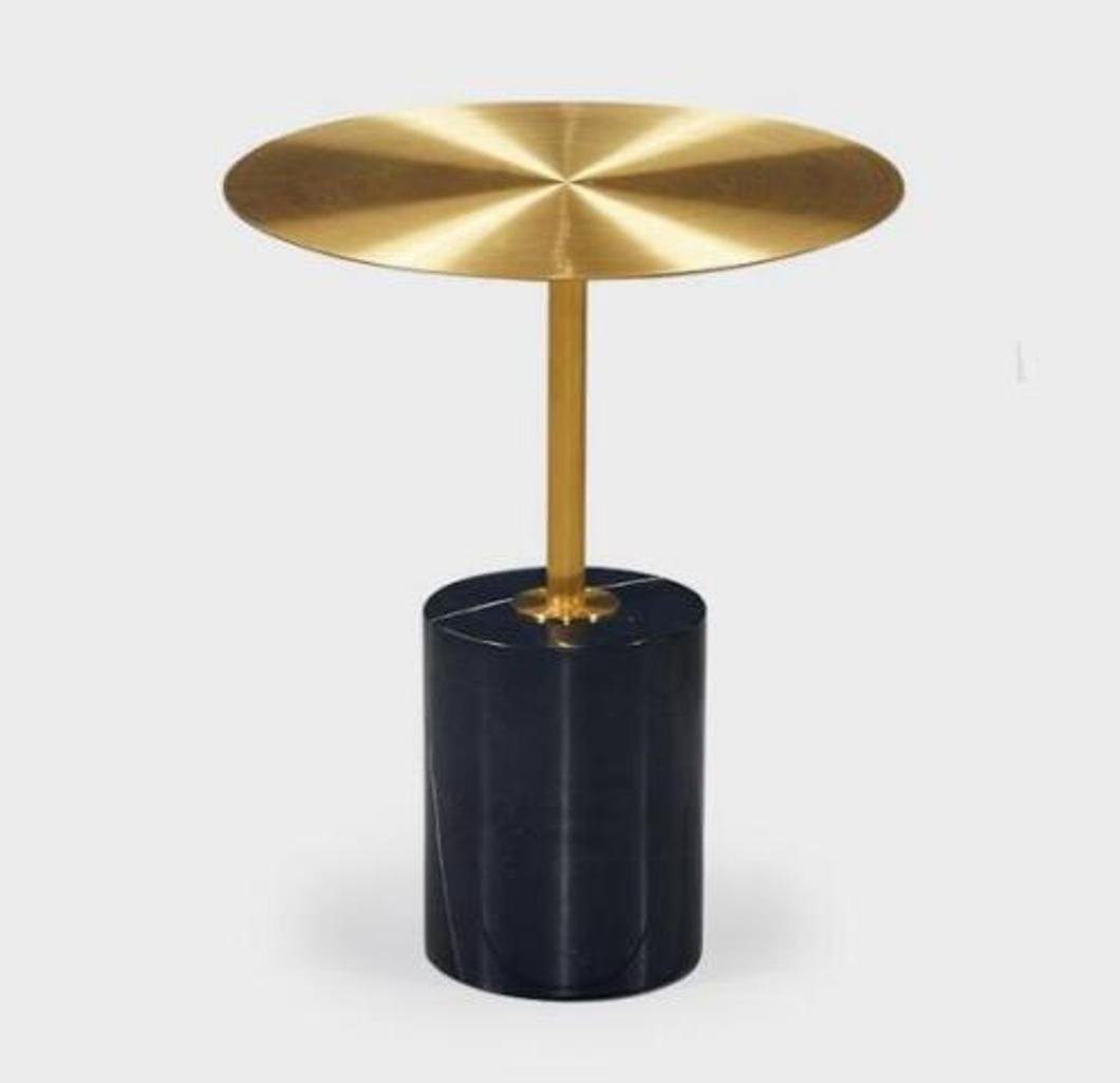 JVmoebel Beistelltisch Runder Schwarz-Goldener Beistelltisch Designer Wohnzimmer Möbel (1-St., 1x nur Beistelltisch), Made in Europa von JVmoebel