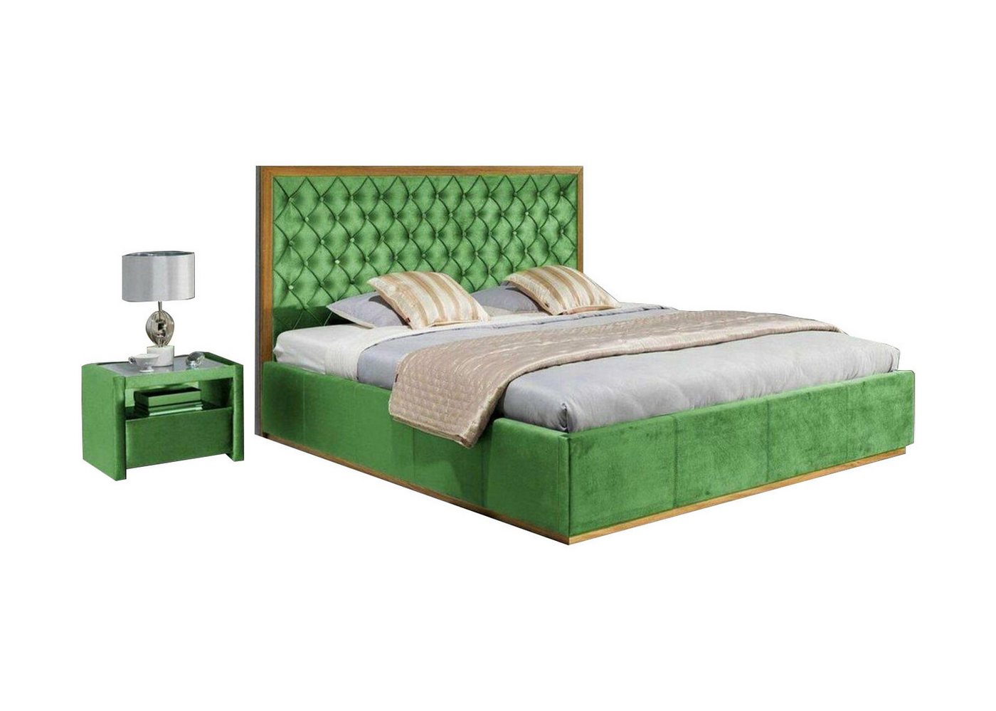 JVmoebel Bett, Bett Textil Schlafzimmer Design Möbel Modern Bettgestell 140x200 von JVmoebel
