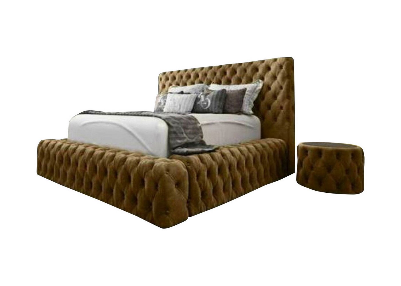 JVmoebel Bett, Bett Textil Schlafzimmer Möbel Luxury Moderne Betten Chesterfield von JVmoebel