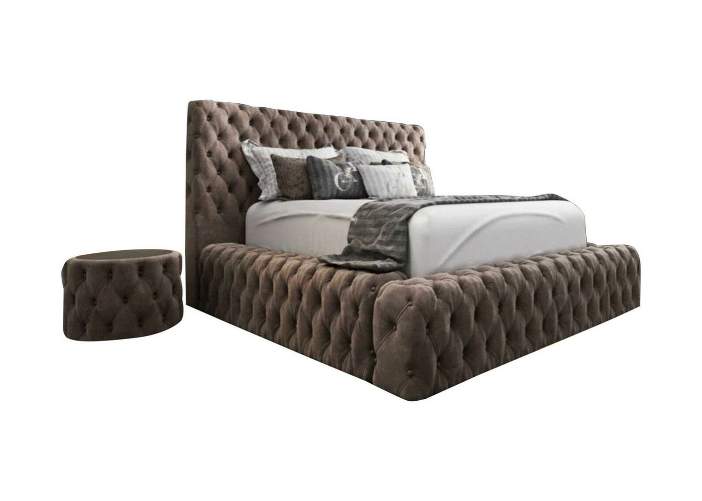 JVmoebel Bett, Bett Textil Schlafzimmer Möbel Luxury Moderne Betten Chesterfield von JVmoebel