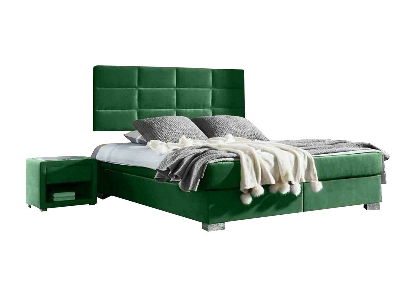 JVmoebel Bett, Boxspring Schlafzimmer Luxus Bett Betten Doppel Möbel Stoff von JVmoebel