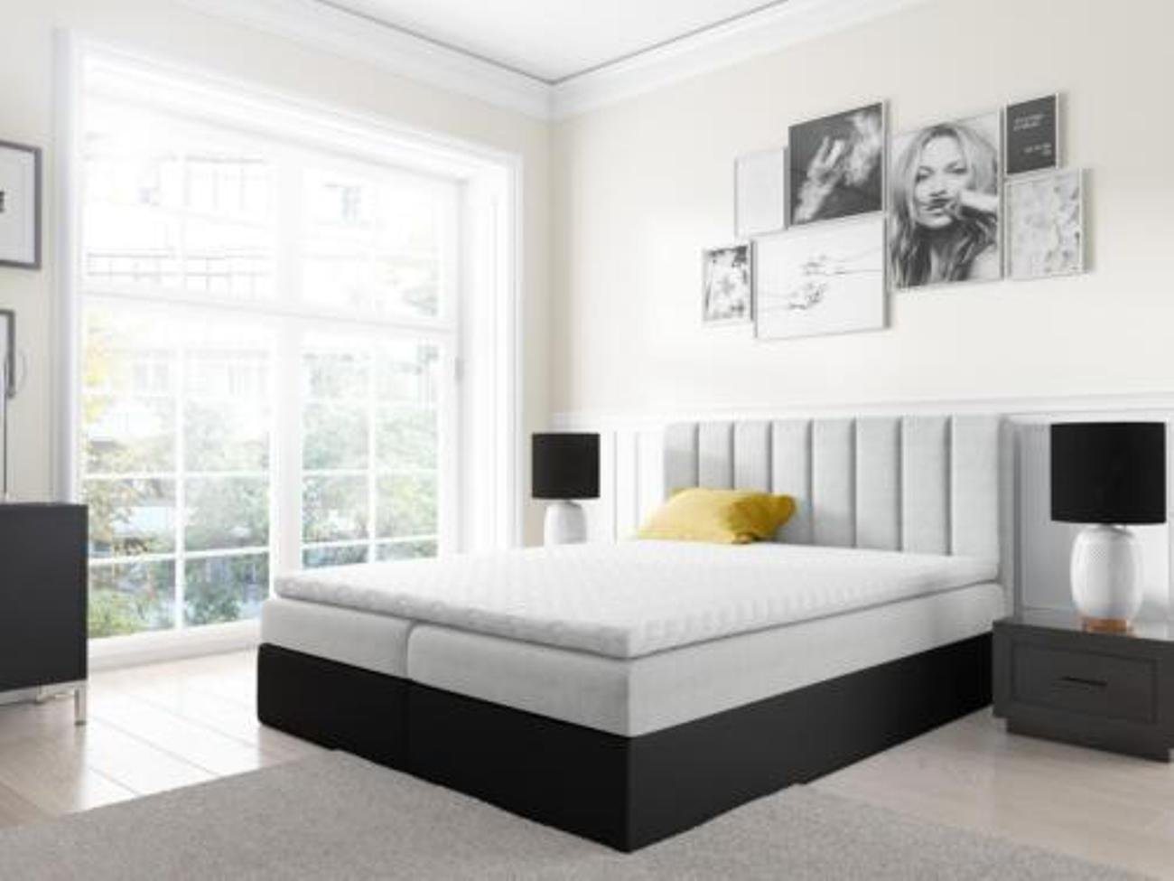 JVmoebel Bett, Boxspringbett Doppelbett Bett mit Bettkasten Ehebett Betten 180cm von JVmoebel