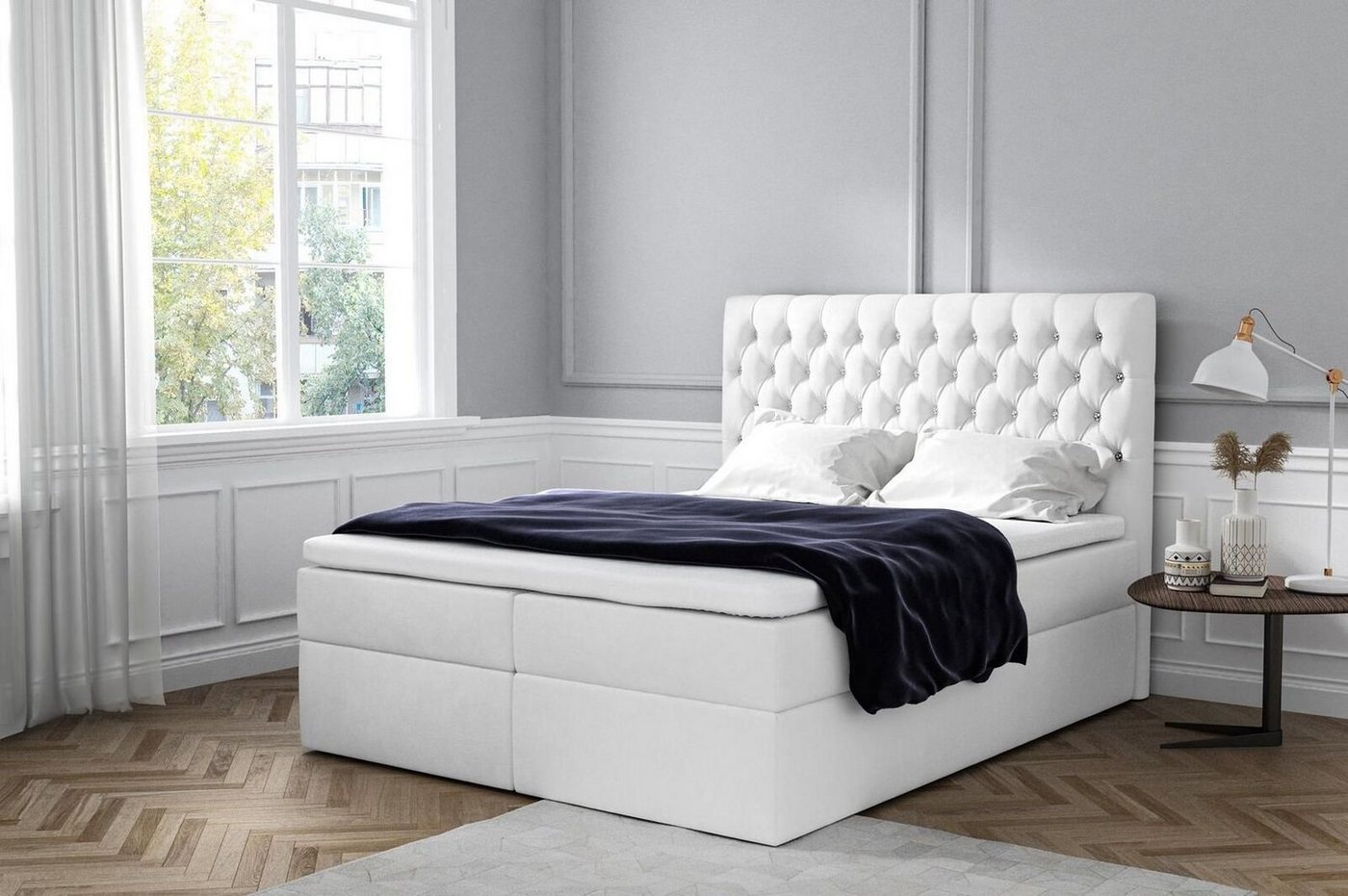 JVmoebel Bett, Boxspringbett Doppelbett Ehebett Bettgestell Bett Polsterbett Betten von JVmoebel