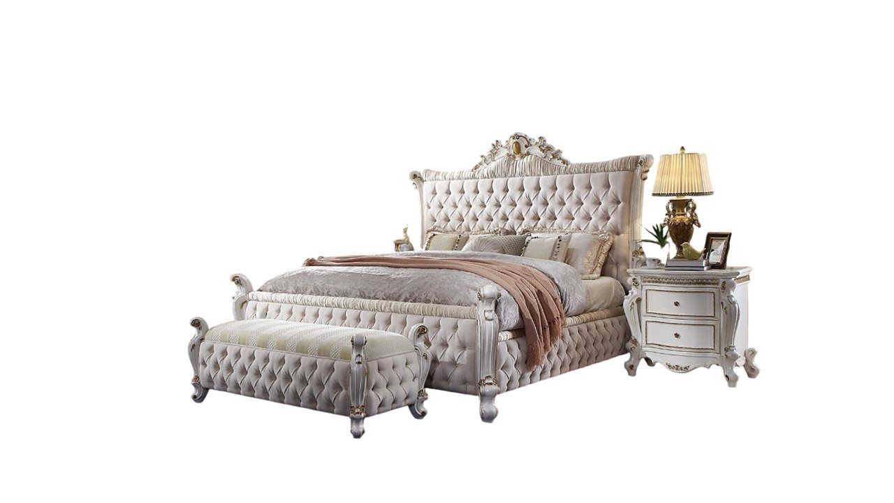 JVmoebel Bett Chesterfield Gepolsterte Betten Schlafzimmer Ehebett Betten 200x200cm, Made in Europa von JVmoebel