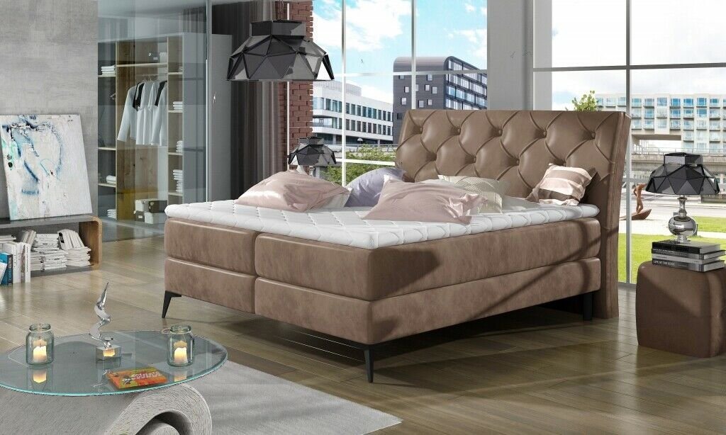 JVmoebel Bett, Chesterfield Bett Polsterbett Doppelbett Betten Big XXL Designer Luxus von JVmoebel