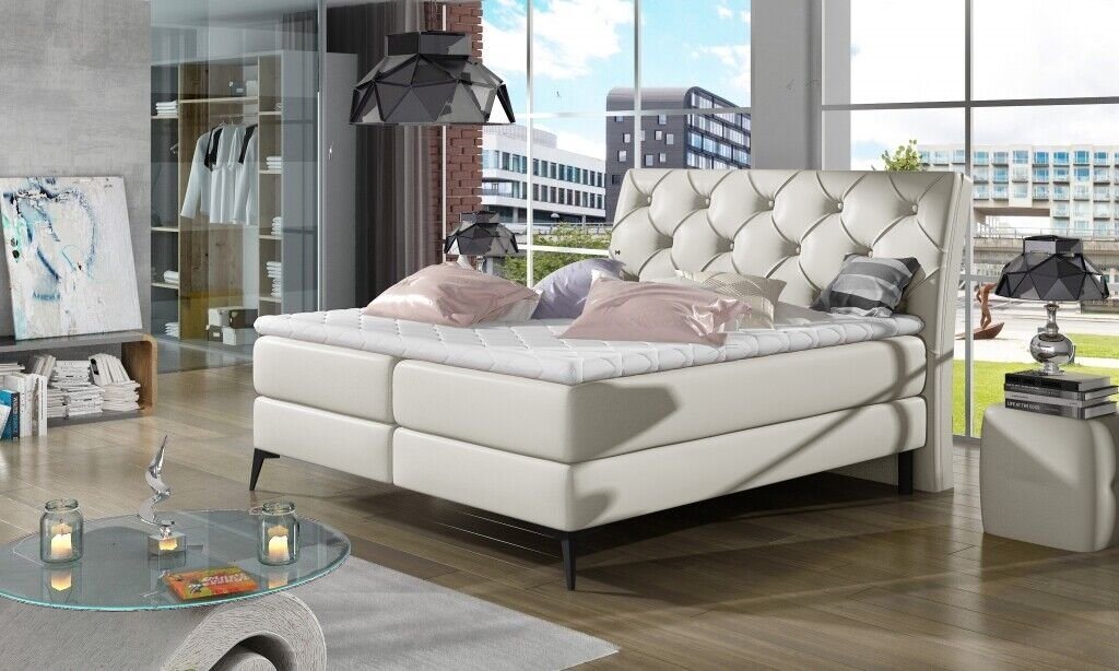 JVmoebel Bett, Chesterfield Bett Polsterbett Doppelbett Betten Big XXL Designer Luxus von JVmoebel