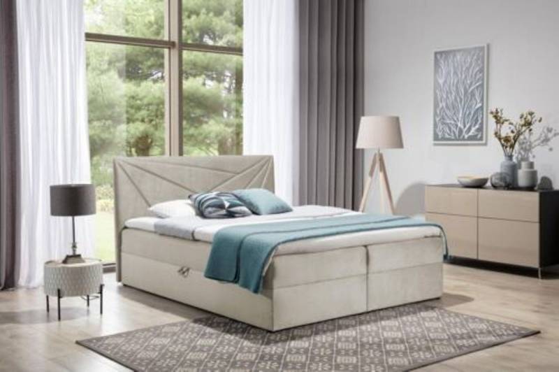 JVmoebel Bett, Doppelbett Bett mit Bettkasten Boxspringbett Ehebett Betten von JVmoebel