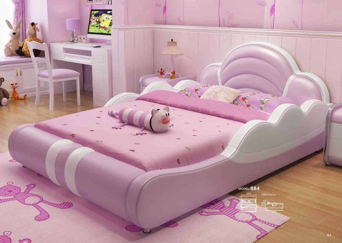 JVmoebel Bett, Kinderzimmer Bett Mädchen Betten Schlafzimmer Design Doppelbett von JVmoebel