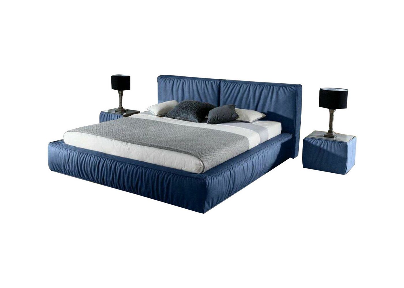 JVmoebel Bett, Luxus Designer Bett fürs Schlafzimmer Samt bezogen Möbel Betten von JVmoebel