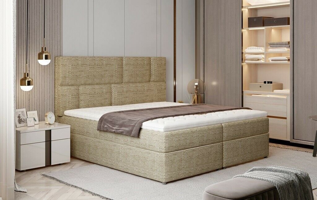 JVmoebel Bett, Luxus Designer Polsterbett Bett Betten Designerbett Boxspring von JVmoebel