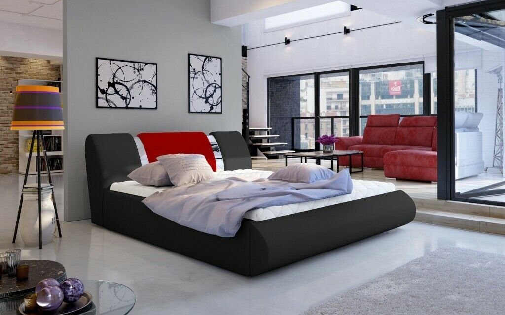 JVmoebel Bett, Luxus Schlafzimmer Bett Polster Design 180x200cm von JVmoebel