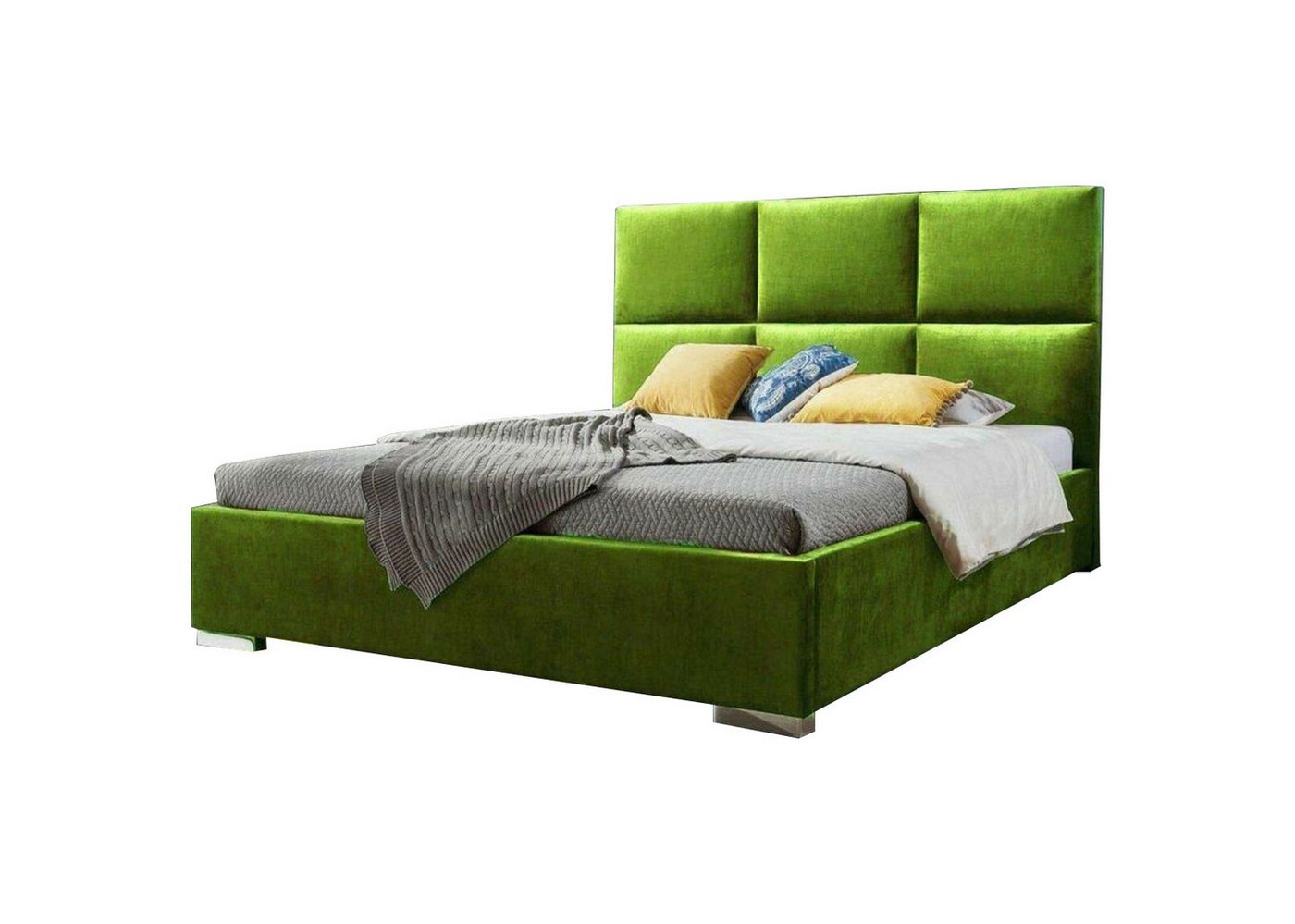 JVmoebel Bett, Moderne Schlafzimmer Betten Bett Stoff Chesterfield 180x200 von JVmoebel