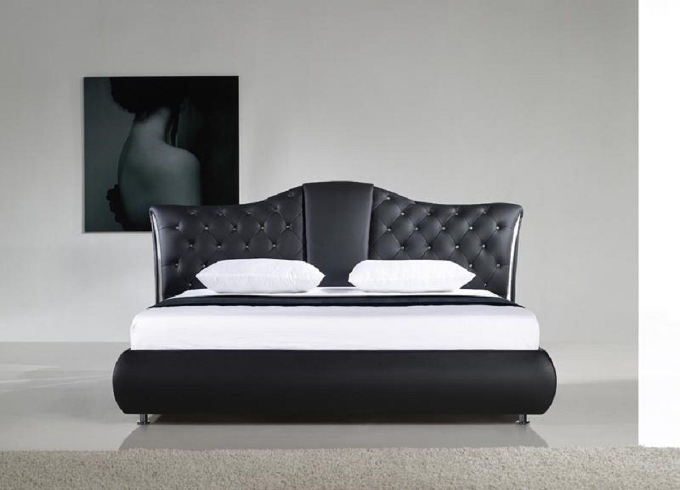 JVmoebel Bett Bett Design Klassische Betten Doppel Leder Polster Schlafzimmer von JVmoebel